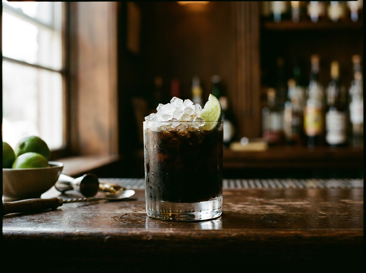 Corn 'n' Oil : le classique sombre de la Barbade au falernum