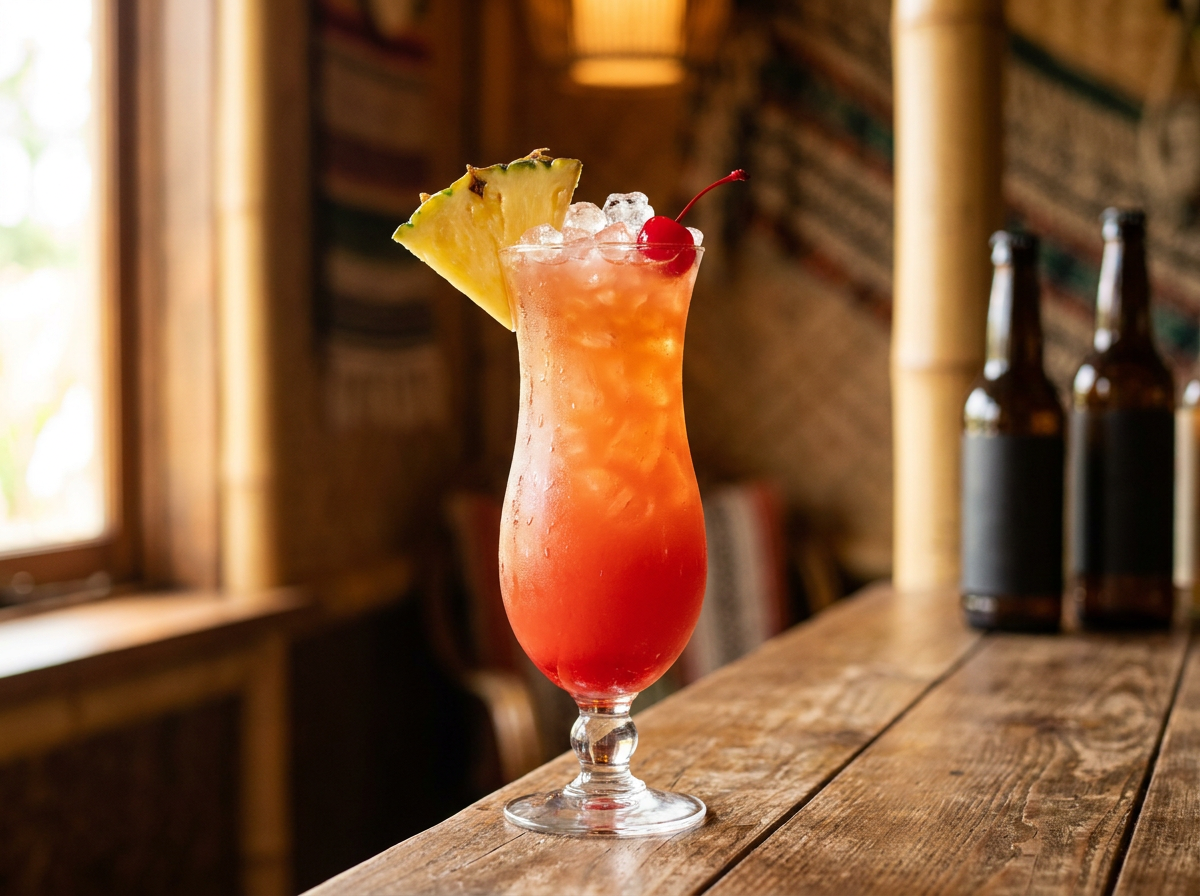 Rum Runner : le tiki floridien fruité, rouge et généreux