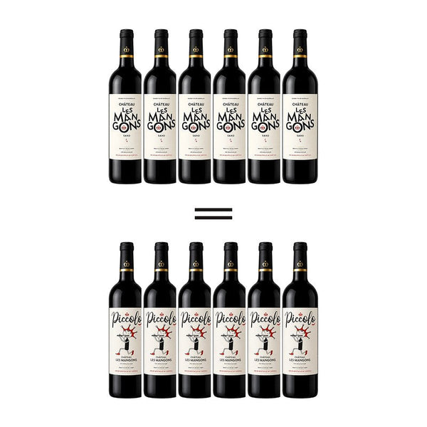 Offre : six bouteilles de Château Les Mangons Saxo achetées, six bouteilles de la cuvée Piccolo offertes