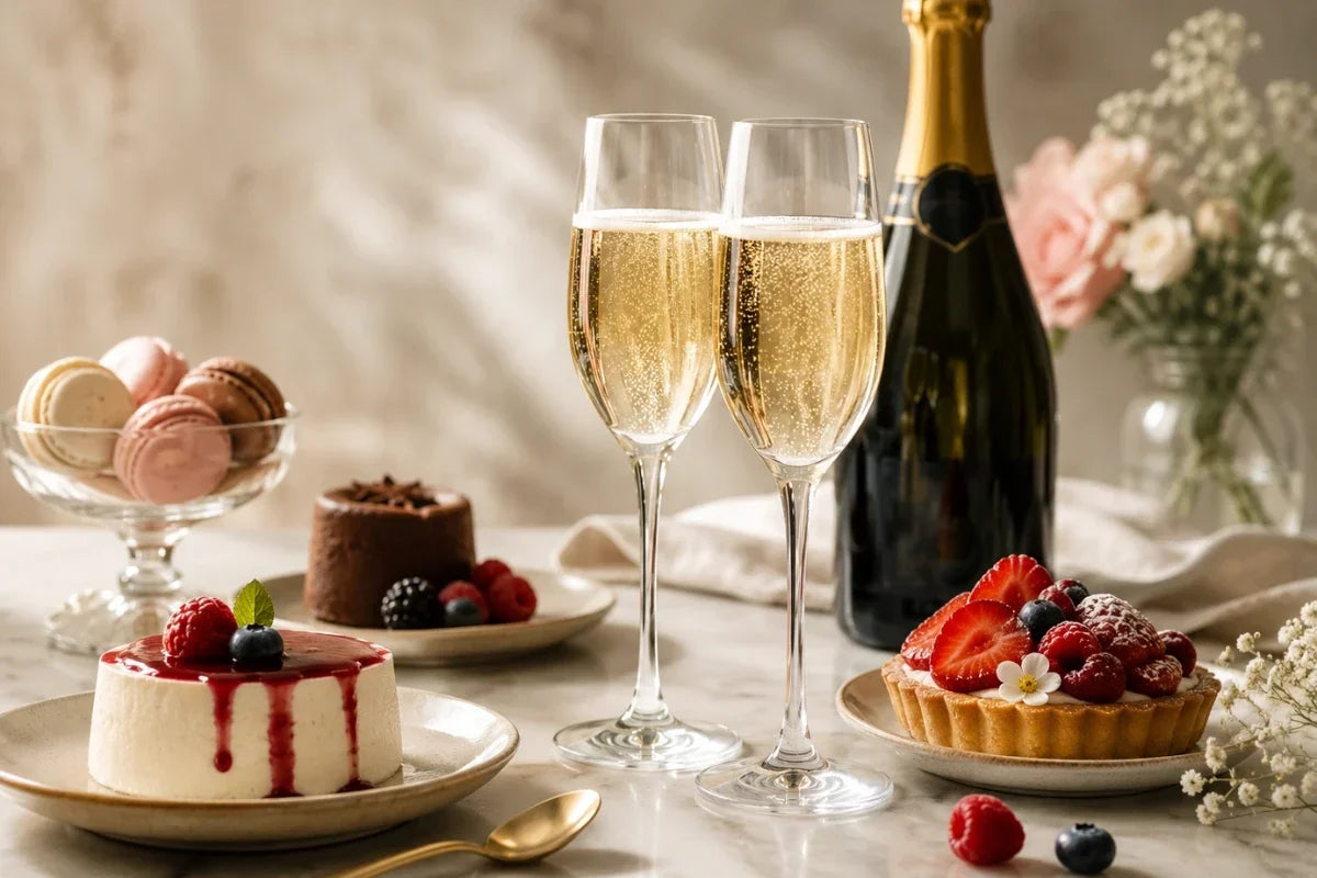 Quel effervescent avec un dessert ? La règle d'or et tous les accords