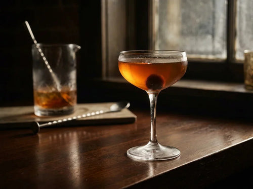 Le manhattan : le roi des cocktails au whisky, remué glacé