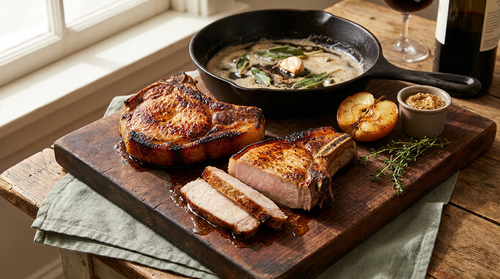 Côte de porc poêlée : la recette facile et rapide