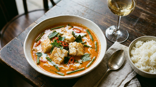 Curry de poisson thaï : la recette au lait de coco