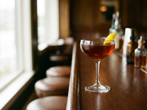 Le Preakness : rye et vermouth rouge, une cuillère de Bénédictine