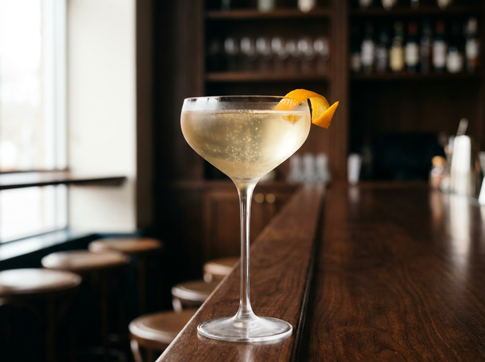 Le Ritz Cocktail : le grand jeu cognac, Cointreau et champagne