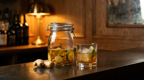 Rhum arrangé au gingembre : trois semaines, du citron vert et du miel