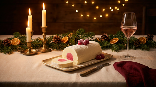 Bûche glacée vanille framboise : recette traditionnelle