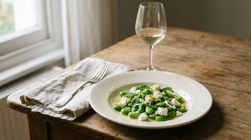 Salade de fèves au chèvre frais : la recette fraîche et facile