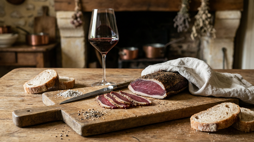 Magret de canard séché maison : la recette au gros sel et au poivre, 3 semaines dans un torchon