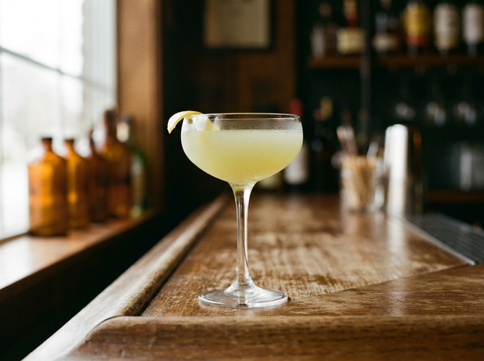 Le Champs-Élysées : le sour de cognac à la Chartreuse verte