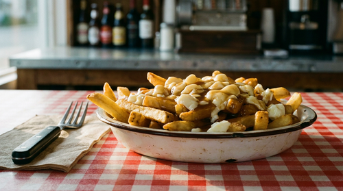 Poutine québécoise : un fromage en grains de moins de vingt-quatre heures, jamais réfrigéré, sinon il ne couine plus