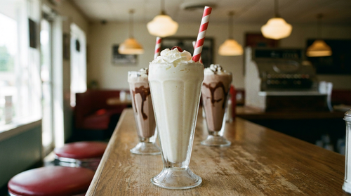 Milkshake : la recette des diners américains, vanille, chocolat ou fraise
