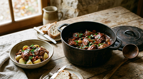 Civet de lapin au vin rouge : recette traditionnelle