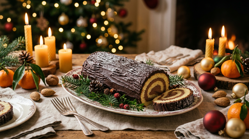 Bûche de Noël roulée : la recette traditionnelle inratable