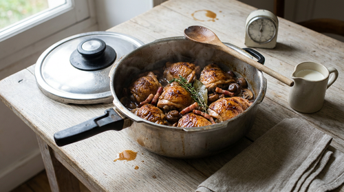 Poulet à la cocotte minute : la recette en 25 minutes, moelleux et en sauce