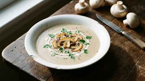 Crème de champignons de Paris : la recette facile et rapide