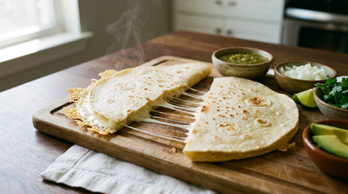Quesadillas : le fromage met trois fois plus de temps à fondre que la tortilla à brûler