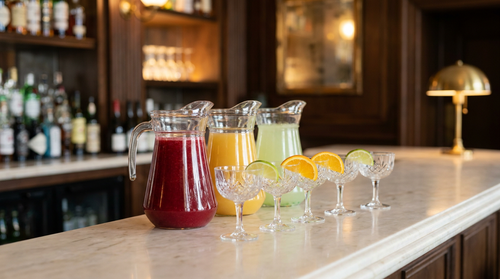 Mocktail d'anniversaire pour les enfants : un pichet, trois couleurs, zéro colorant