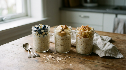 Overnight oats : la recette des flocons d'avoine de la veille, sans cuisson