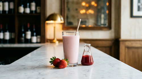 Lait fraise maison : un coulis de vraies fraises, pas un sirop rose