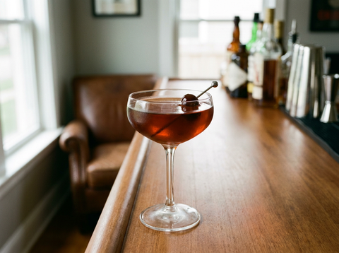 Fanciulli : le Manhattan au Fernet-Branca, bourbon et vermouth rouge
