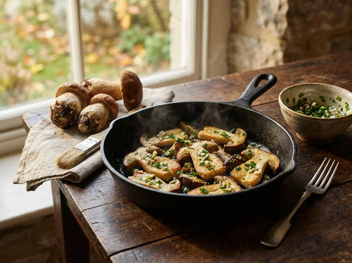 Les cèpes à la bordelaise : ail, persil et échalote