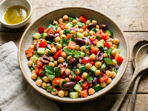 Salade méditerranéenne aux pois chiches : la recette complète