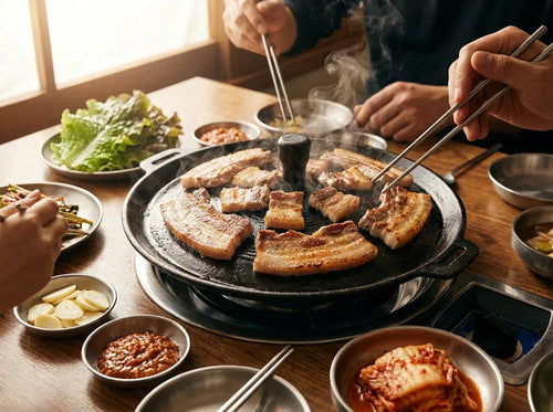 Samgyeopsal, poitrine de porc grillée coréenne : recette