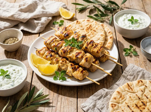 Souvlaki de poulet : la recette grecque des brochettes marinées