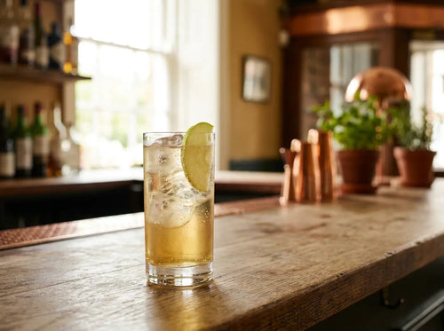 Le Calvados Tonic : un tonic peu sucré, gros glaçons, tout très froid