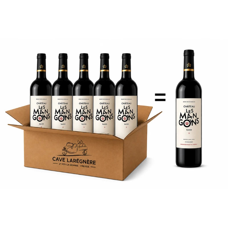 Offre 5 Bouteilles achetées egale 1 bouteille Offerte, Chateau Les Mangon cuvée Saxo