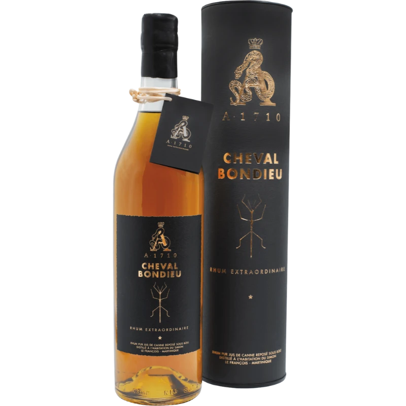 bouteille de rhum vieux agricole de la Martinique A1710 Cuvée Cheval Bondieu 701cl