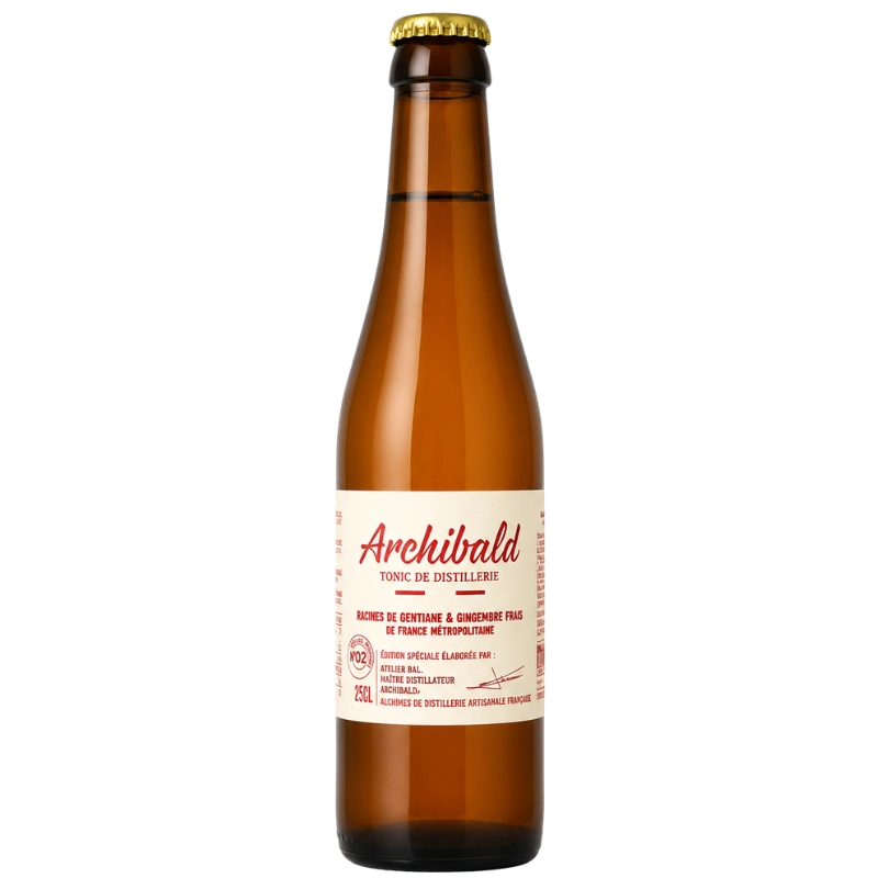 Bouteille de Tonic Archibald N°2 gentiane et gingembre, 20 cl