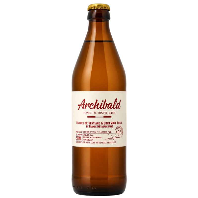 Bouteille de Tonic Archibald gentiane et gingembre frais, 50 cl