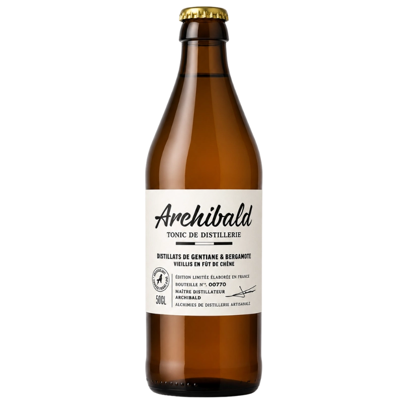 Bouteille de Tonic Archibald N°1 gentiane et bergamote, 50 cl