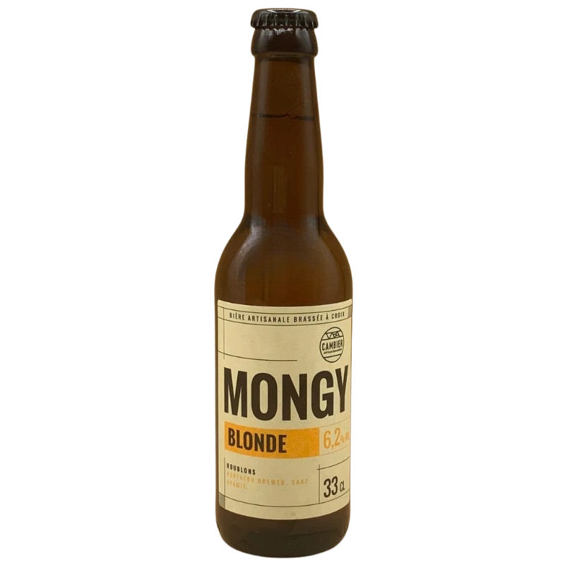 Bière Blonde - Mongy, Brasserie Cambier 33cl