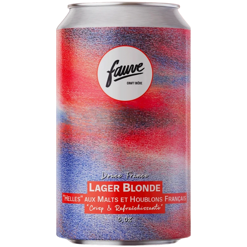 Bière Lager Blonde - Douce France, Fauve 33cl