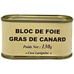 Bloc de Foie Gras de Canard de la Sélection de la Cave Larégnère 130gr