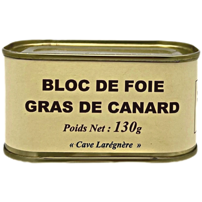 Bloc de Foie Gras de Canard de la Sélection de la Cave Larégnère 130gr