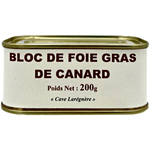 Bloc de Foie Gras de Canard de la Sélection de la Cave Larégnère 200gr