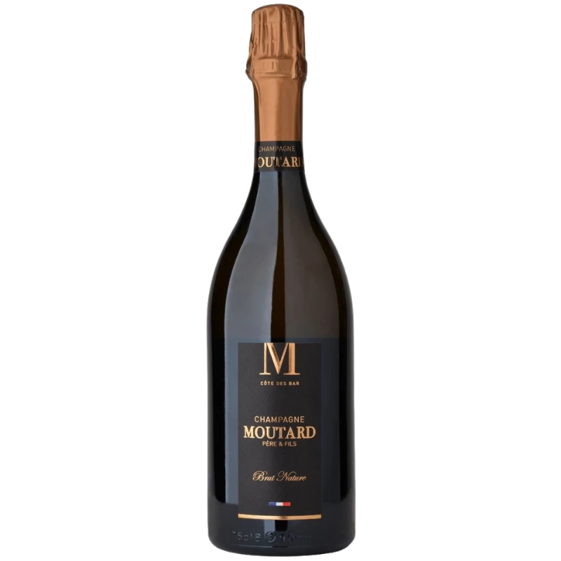 Bouteille de Champagne Brut Nature ( Extra-brut ) de la Maison Moutard en 75cl