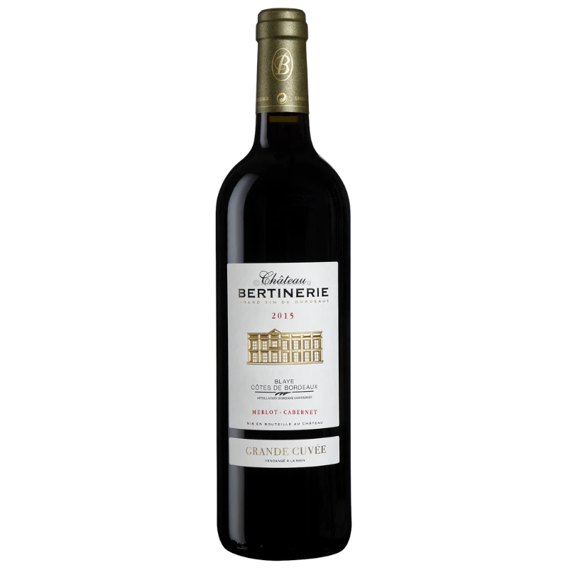Bouteille du Château Bertinerie Grande Cuvée en Blaye Côtes de Bordeaux 75cl
