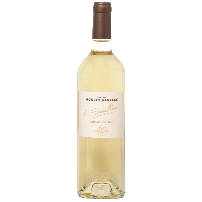 Bouteille du Château Moulin caresse Cuvée Le Sémillon Côtes de Bergerac Moelleux 75cl