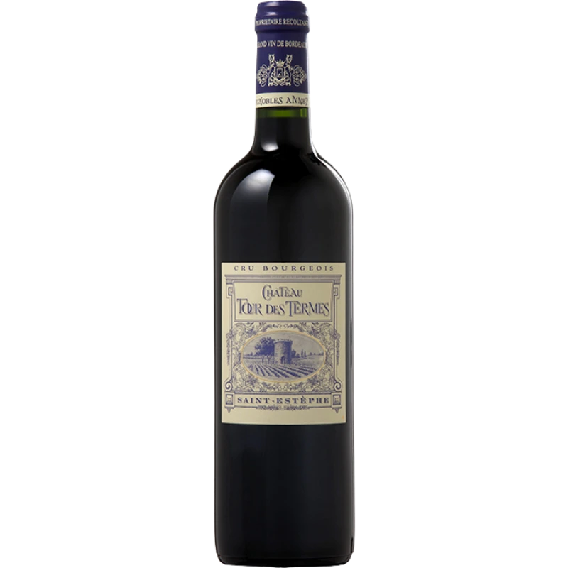 Bouteille de vin rouge, chateau tour de termes 75 cl