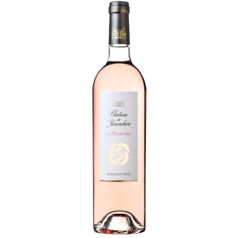 Bouteille du Château de Parenchère Cuvée la Roseraie Bordeaux Rosé 75cl