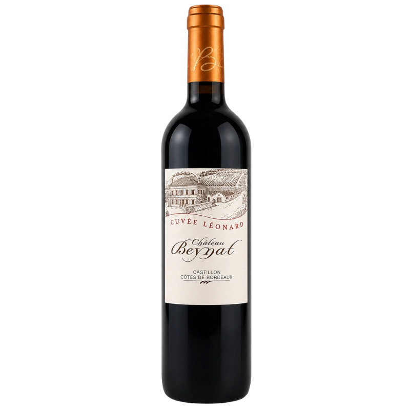 Bouteille du Château Beynat Cuvée Léonard en Castillon Côtes de Bordeaux 75 cl