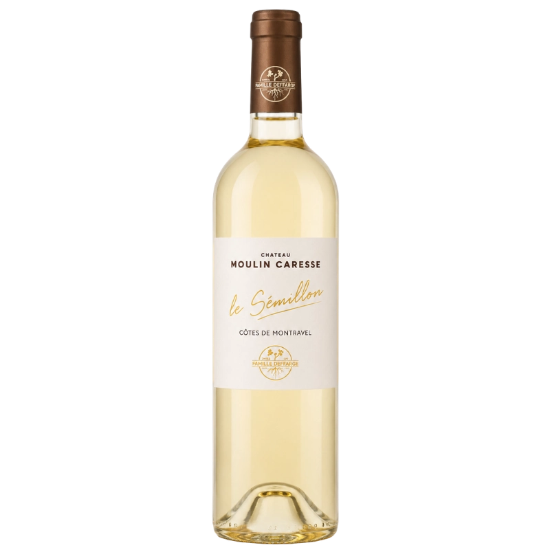 Bouteille du Château Moulin caresse Cuvée Le Sémillon Côtes de Bergerac Moelleux 75cl
