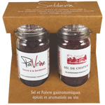 Coffret de Sel de Château et de Poivrine en moulin