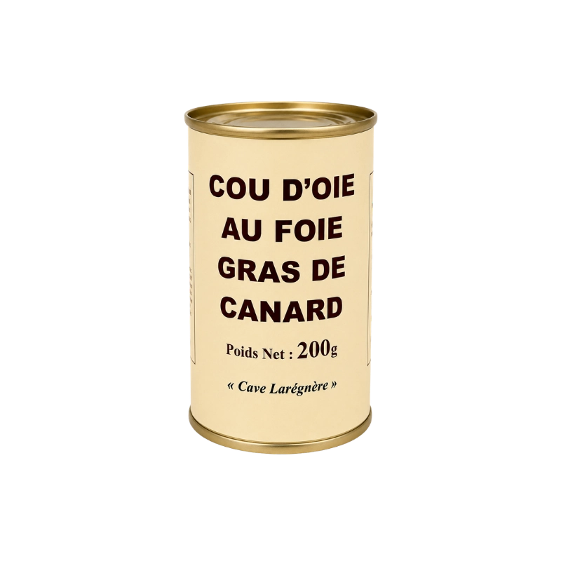 Cou d'oie au foie gras de canard 200g