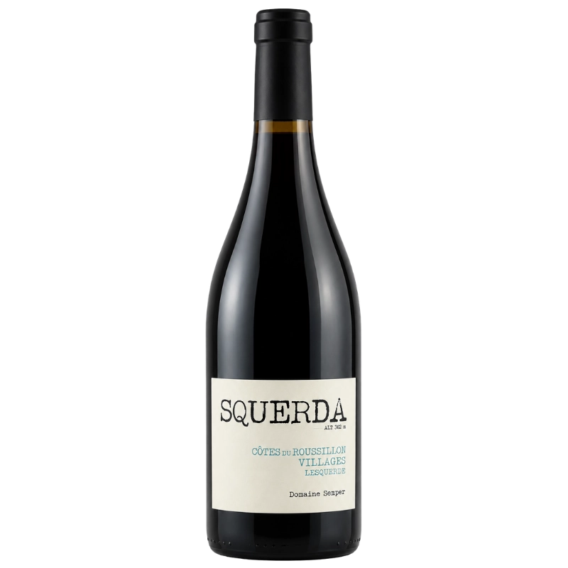 Bouteille du Domaine Semper cuvée Squerda, Côtes du Roussillon Villages